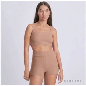 NWT Everlane Set Cozy Stretch Knit Tank and Shorts
